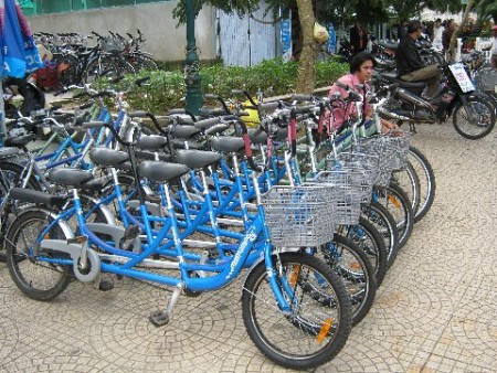 Cho thuê xe đạp tại đảo Cô Tô