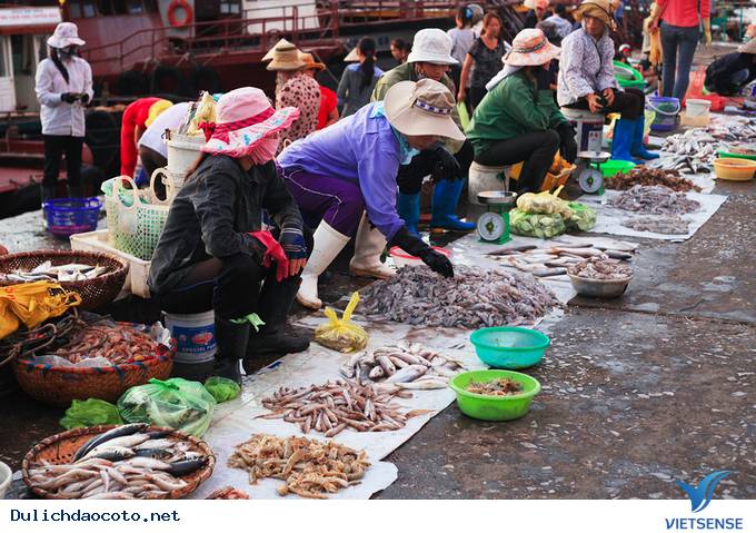 Đông Đúc Tấp Nập Chợ Hải Sản Trên Cầu Cảng Ra Đảo Cô Tô - Ảnh 9