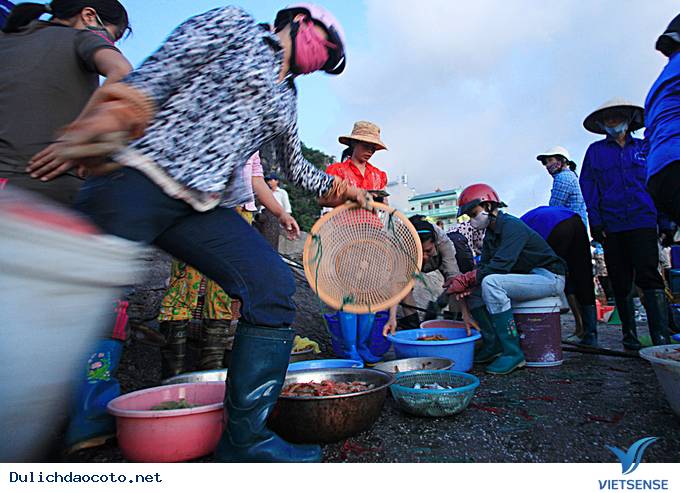 Đông Đúc Tấp Nập Chợ Hải Sản Trên Cầu Cảng Ra Đảo Cô Tô - Ảnh 5